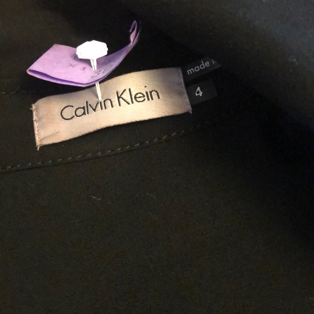 Black Calvin Klein double breasted belt dress - Picture 8 of 8